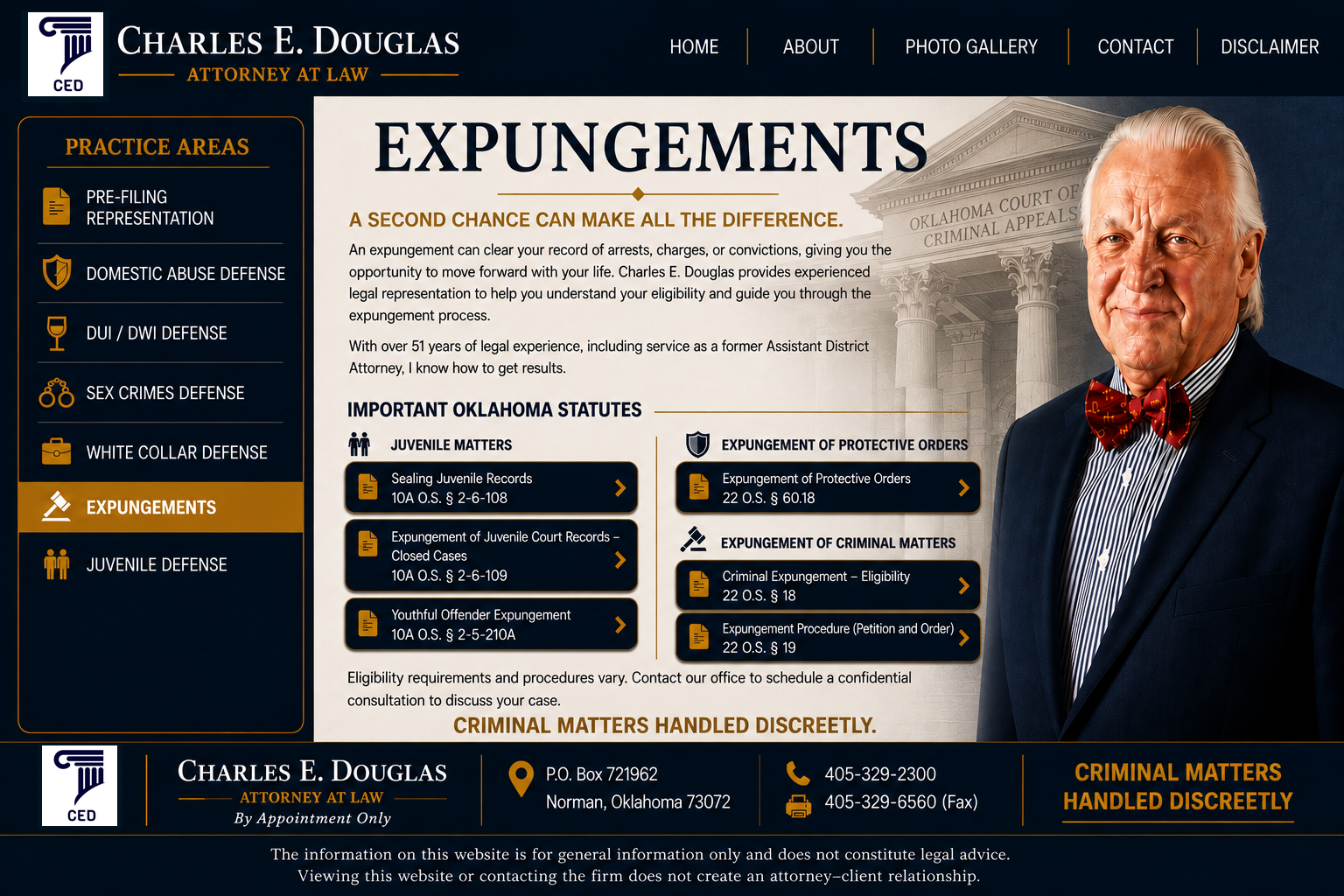 Approved Expungements page